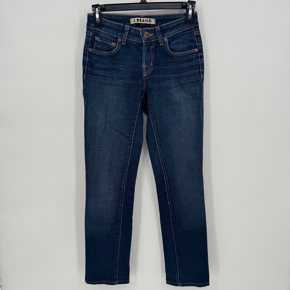 J Brand Women Scarlett Cigarette Jeans Dark Wash Style 7014‎ Ankle Size 24